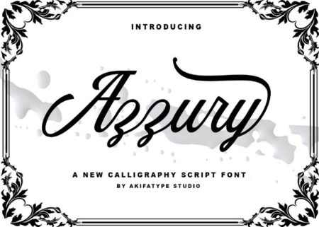 Azzury Script Font - Freebie