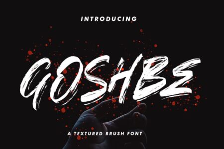 Goshbe - Free Streetbrush Font Feature Image