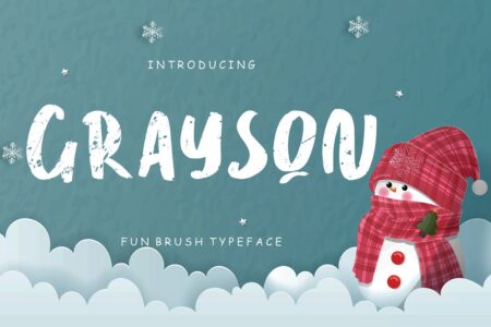 Grayson Fun Brush Typeface - Freebie