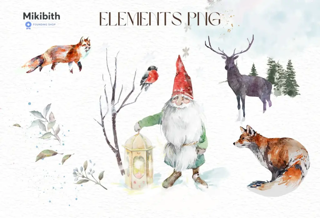 Two different Christmas frames are shown, one with pine needles and the other with a poinsettia and berries.