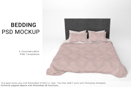 Bed Linens Mockup Set - Freebie
