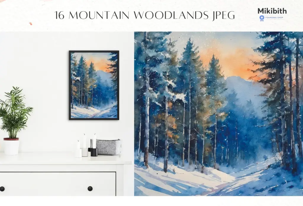 A round Christmas wreath with poinsettias, berries, and pine is featured.