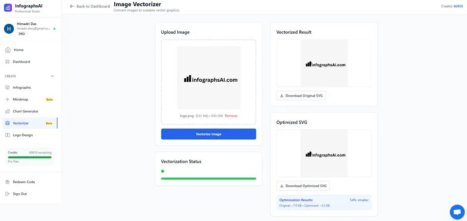 AI Vectorizer Interface