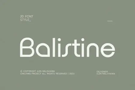 Balistine Font
