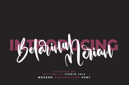 Belarimul Meriam Free Font | Extended License