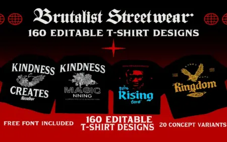 Brutalist Streetwear T Shirt Designs Feature Image