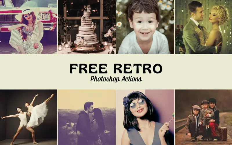 Free Retro Photoshop Actions Bundle