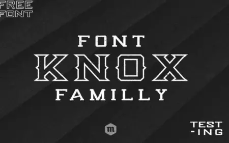 Knox Free Font Feature Image