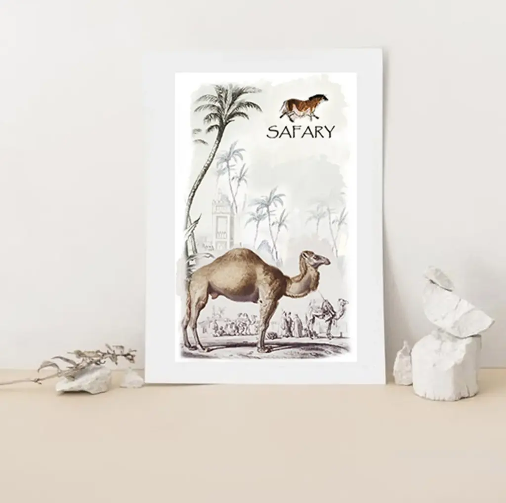 Two simple, vertical poster mockups with minimalist abstract art.