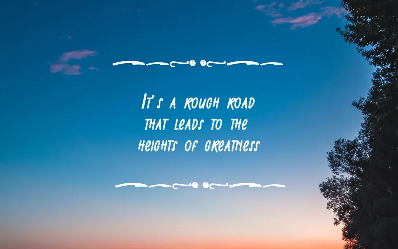 Hellopretty font used for quote with a sky image