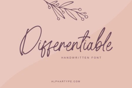 Differentiable Handwritten Font Freebie