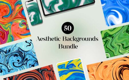 50 Aesthetic Backgrounds Bundle