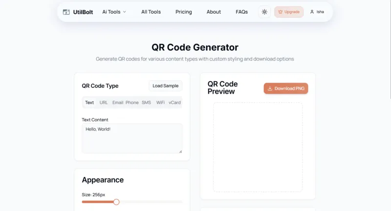QR Code Generator