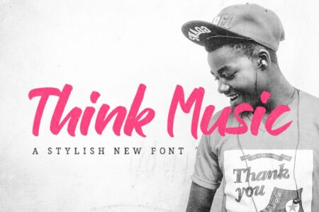 Think Music Script Font - Freebie | Extended License