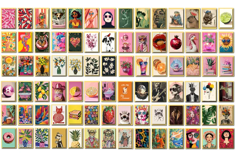 Wall Art Poster Images Collage