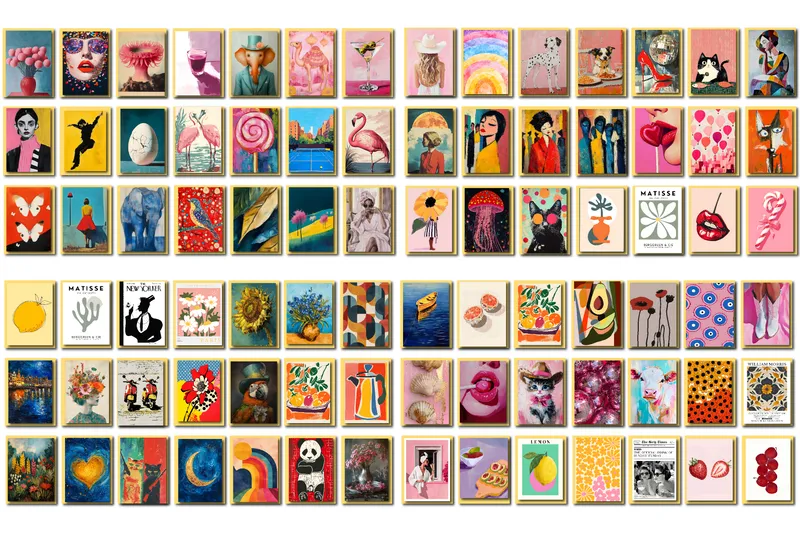 Wall Art Posters Collage