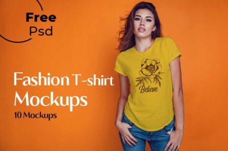 Fashion T shirt Mockup Bundle