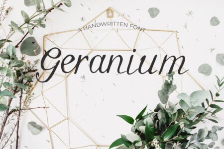 Geranium Font - Freebie - Extended License