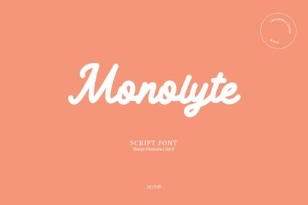 Free Monolyte Script Font
