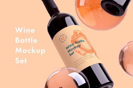 Free Wine Mockups | Extended License