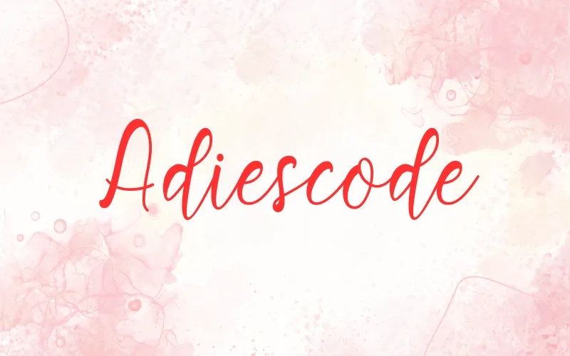 Adiescode Font, from mega font collection