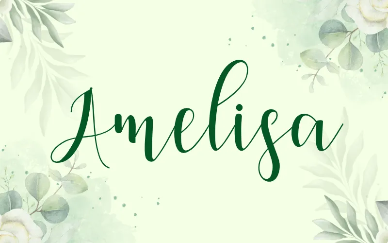 Amelisa font from mega font collection