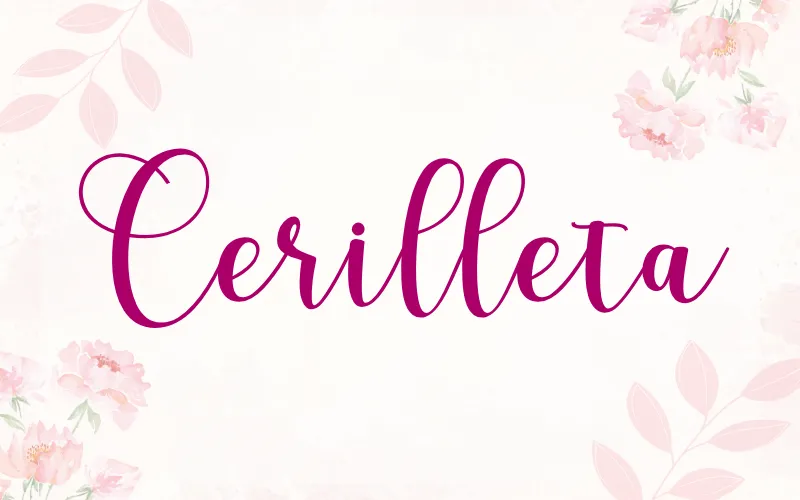 Cerilleta font