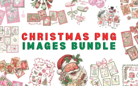 Christmas PNG Images Bundle Feature Image