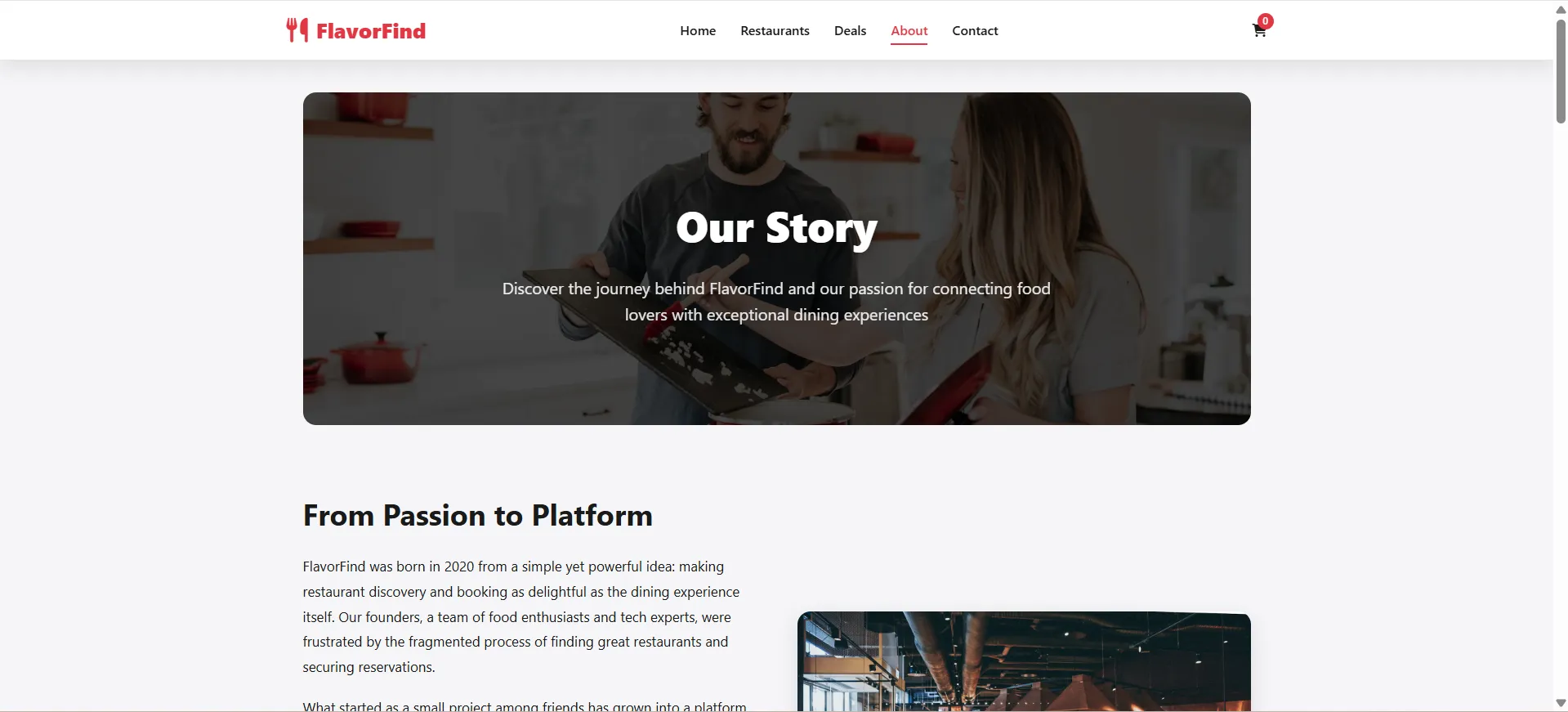 FlavorFind HTML Website Template