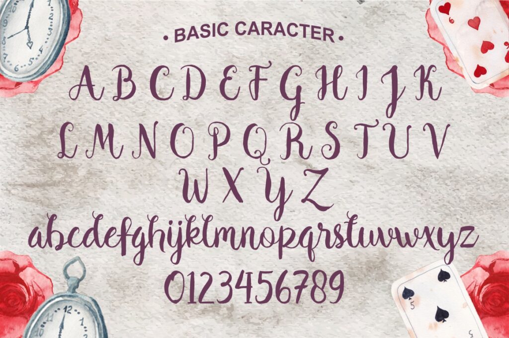 Harrlem font alphabet