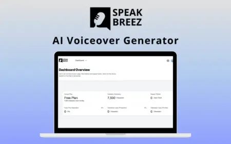 SpeakBreez AI Voiceover Generator Feature Image