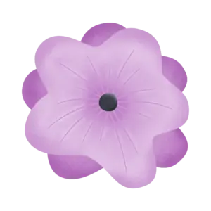 Violet Hibiscus clipart graphic