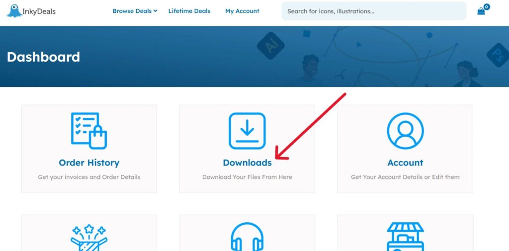 Download from here option
