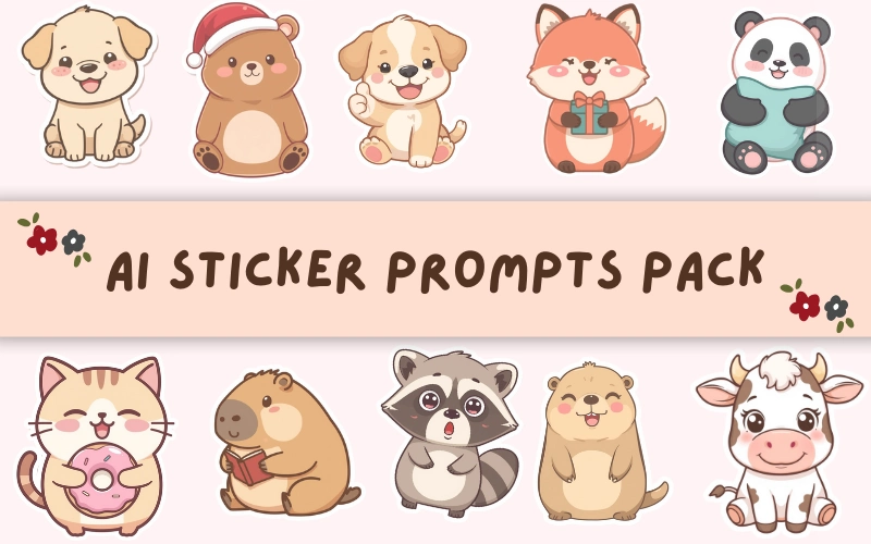 AI Sticker Prompts Pack Feature Image