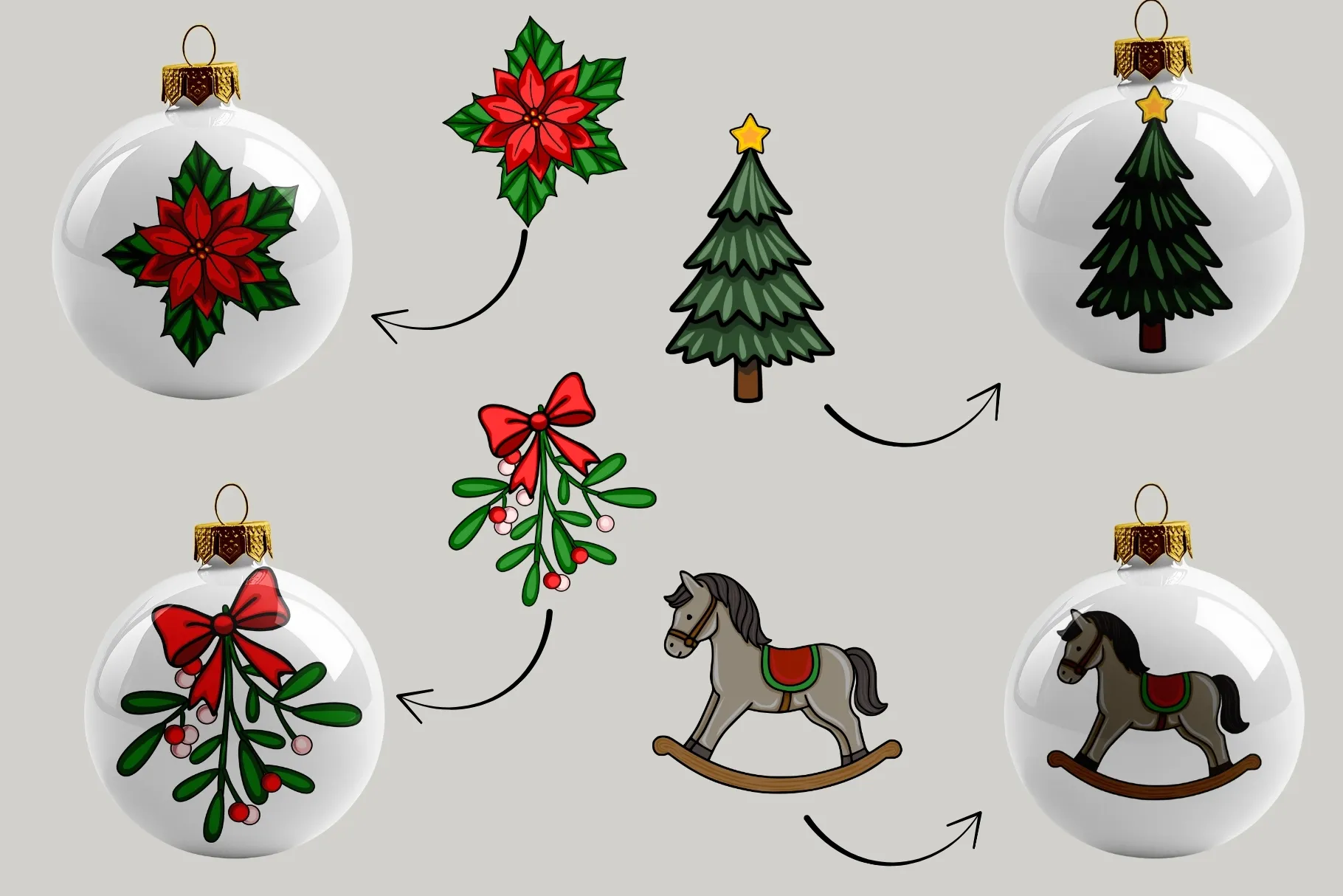 Christmas Rocking Horse Graphics