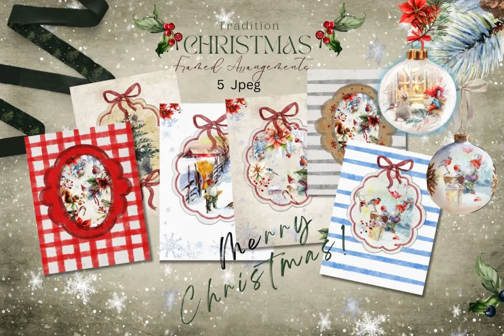 Scandinavian Christmas Gnomes Graphics