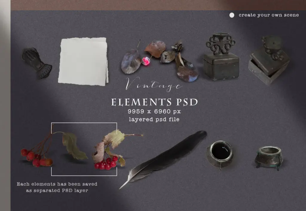 Vintage Christmas Elements