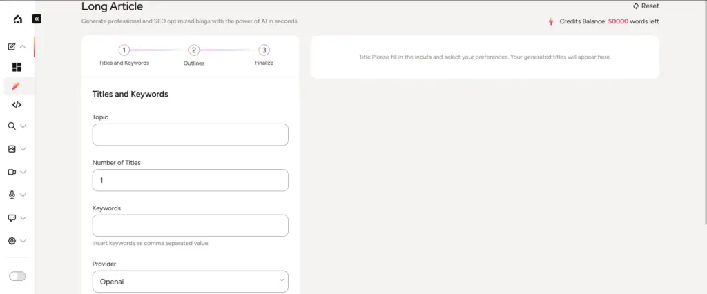 Workaforce Long Article Generator