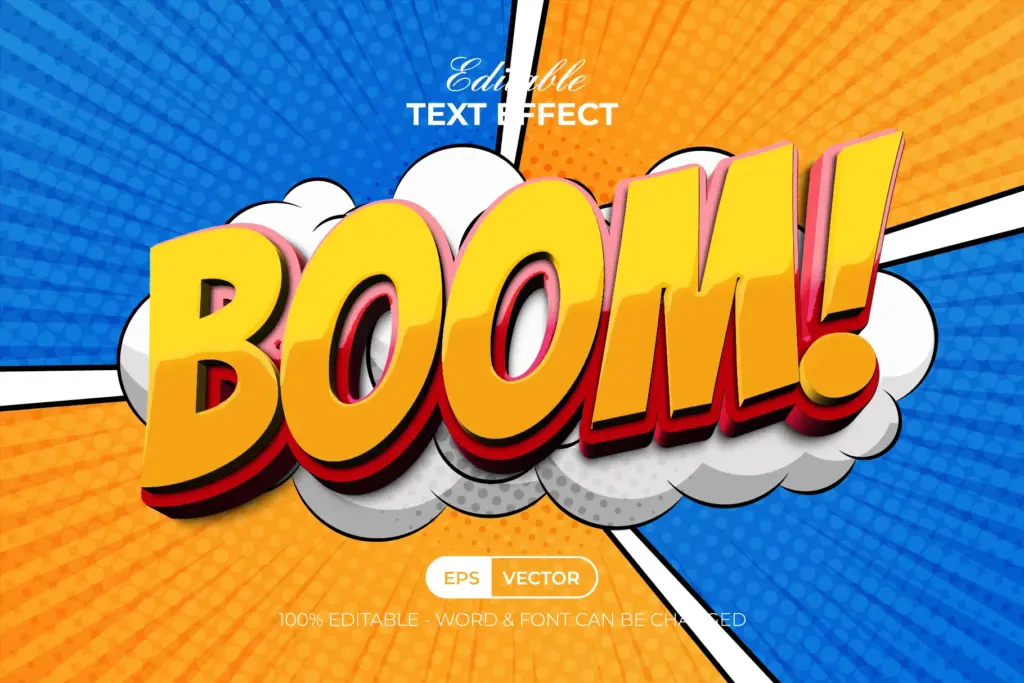 Comic Text Effect - Boom