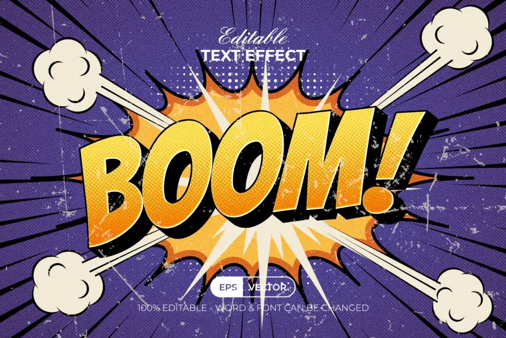 Comic Text Effect - Boom
