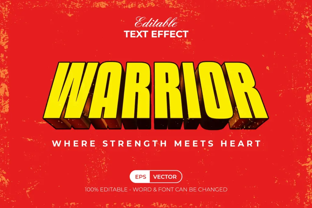 Comic Text Effect - Warrior