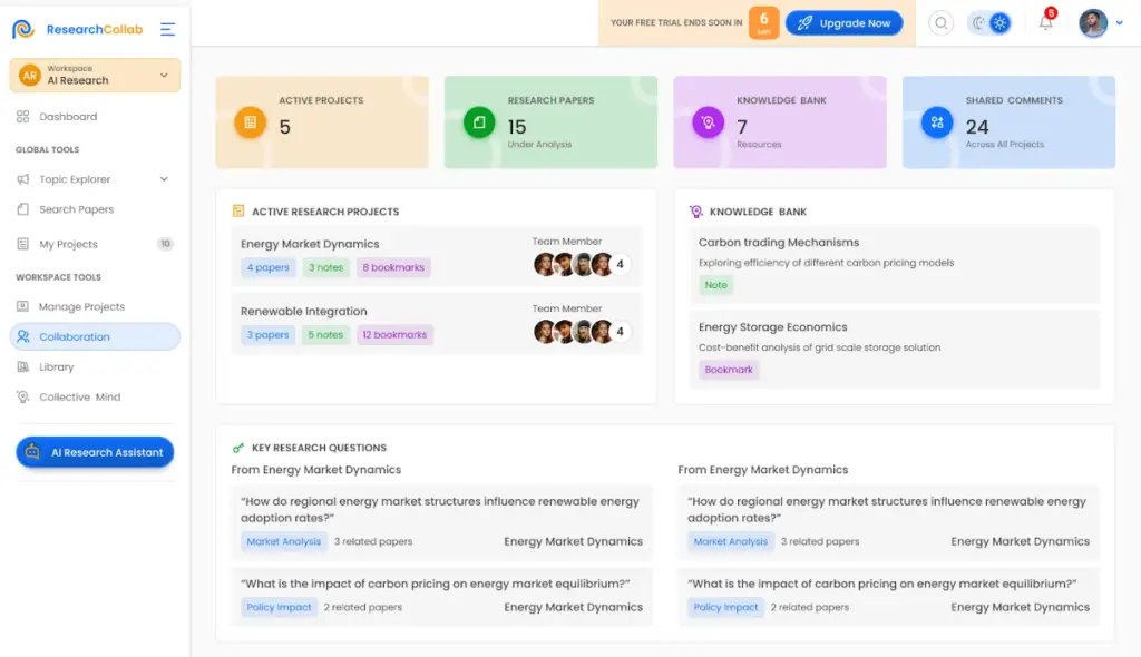 Enhanced Collaboration Feature of ResearchCollab