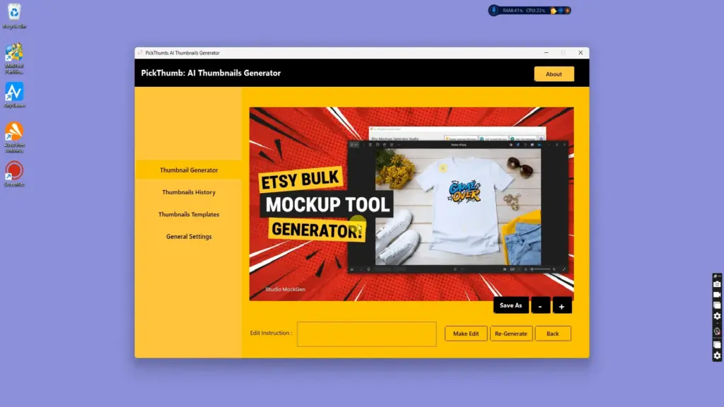 Generated Thumbnail by PickThumb AI Thumbnails Generator