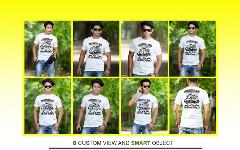 Collage of Men T-shirt Mockups