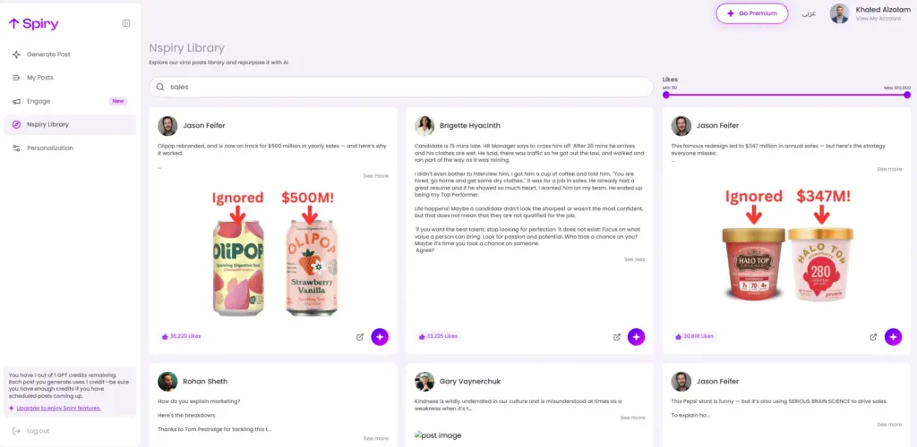 Nspiry Library Available In Spiry AI LinkedIn Automation Software