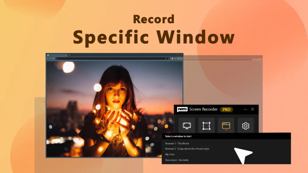 Record Specific Window with Nero