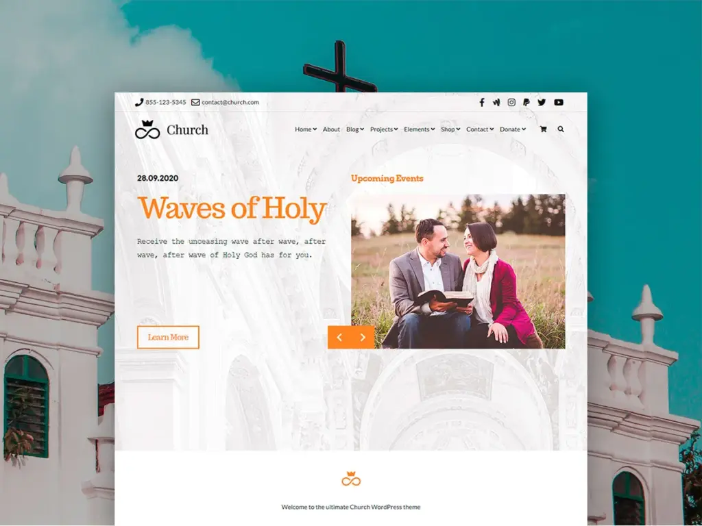 Church WordPress Theme Template by Visualmodo