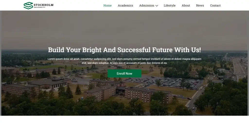 College-University WP template