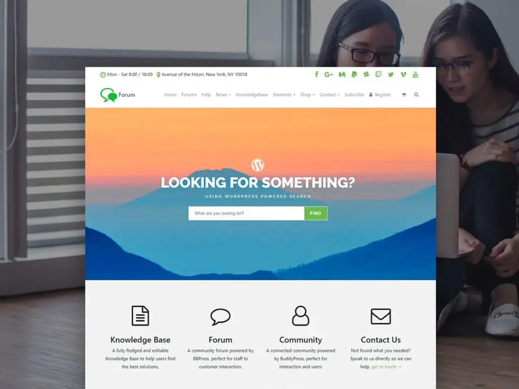 Forum WordPress Theme Templates by Visualmodo