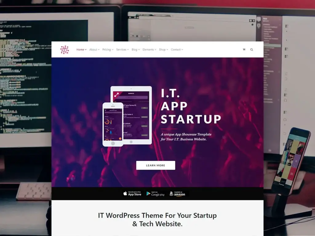 It Technology WordPress Theme Template by Visualmodo